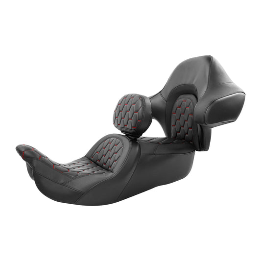 Driver Passenger Seat Around Backrest Fit For Harley Touring Road Glide 2014-23