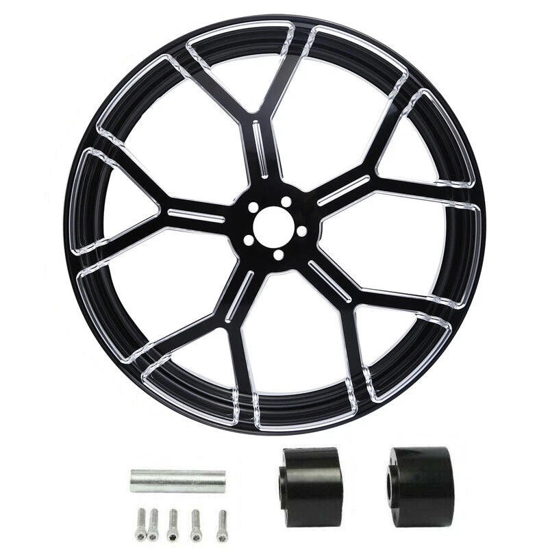 26x3.5" Front Wheel Rim & Dual Disc Hub Fit For Harley Road Glide King 1997-2021