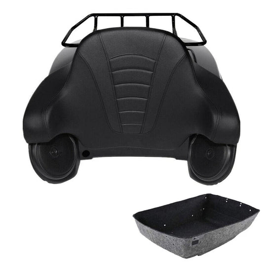 King Trunk Backrest Luggage Speakers Fits For Harley Touring Street Glide 14-26