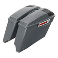 4" Stretched Hard Saddlebags Fit For Harley Touring 2014-2024 2023 Gunship Gray