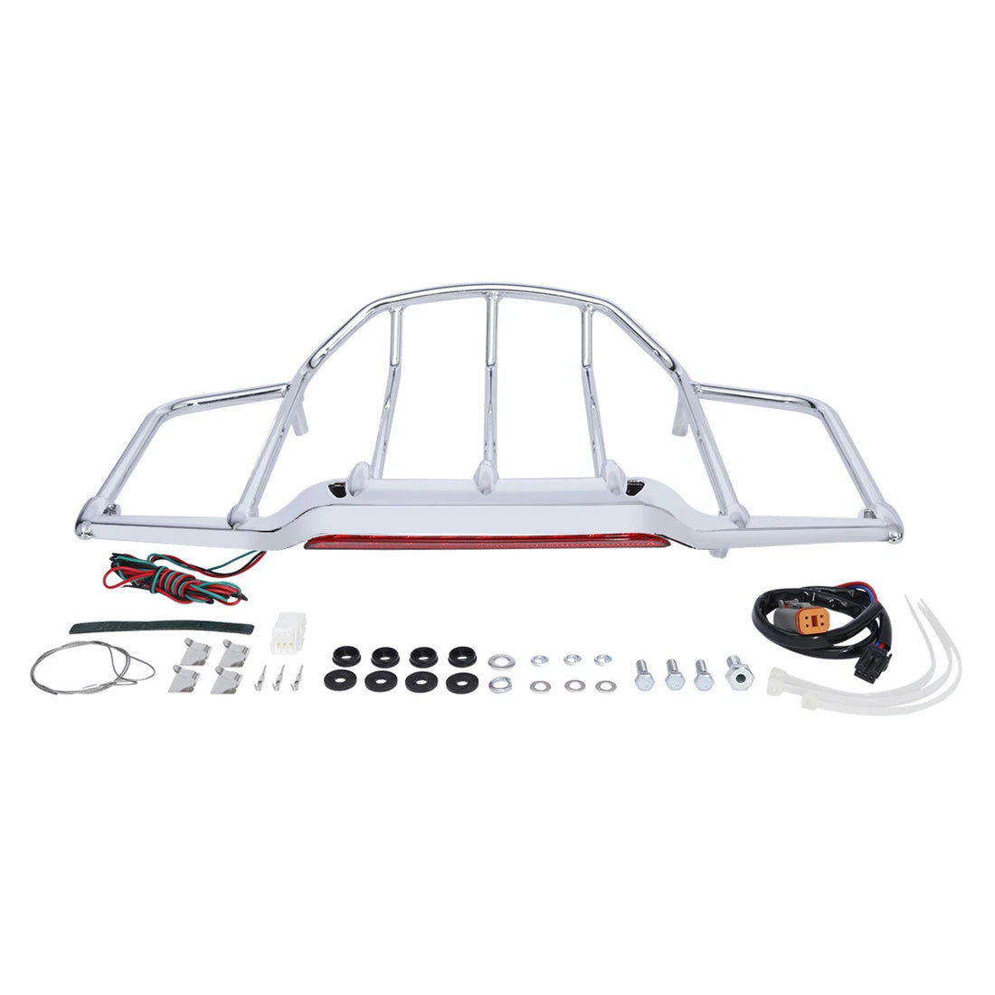Trunk Top Luggage Rack LED Light Fit For Harley Touring Air Wing 93-13