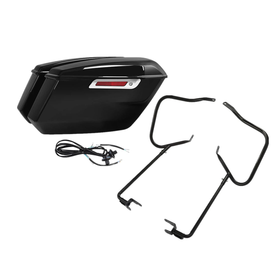Saddlebags & Bracket Guard Bar Fit For Harley Cvo Road Glide 23-26 Vivid Black