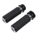 Black Electric 1" Handlebar Bar Hand Grips For Harley Touring Flht Softail Dyna