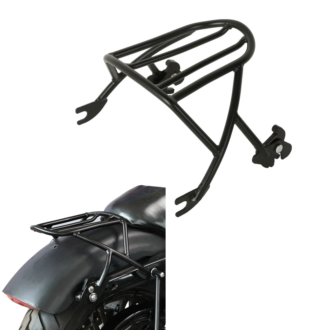 Solo Detachables Luggage Rack Fit For Harley Sportster Iron 883 SuperLow 04-23