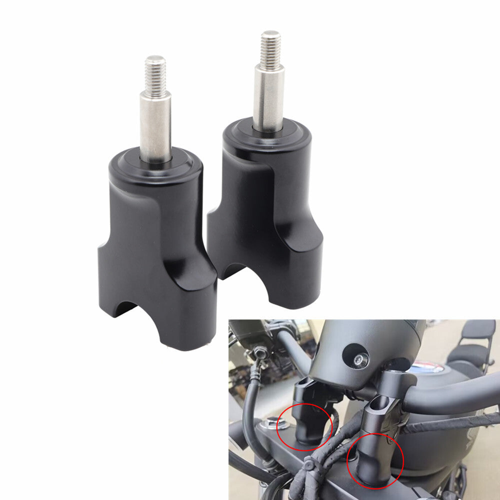 CNC Handlebar Bar Riser Clamp Rise Up For Honda Rebel CMX300 500 1100 2017-2021