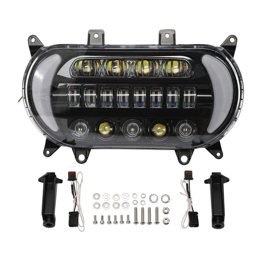 LED Headlight W/ Turn Signals Fit For Harley Touring Road Glide 2015-2023