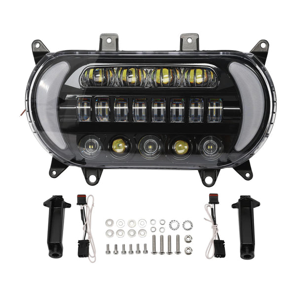 LED Headlight W/ Turn Signals Fit For Harley Touring Road Glide 2015-2023