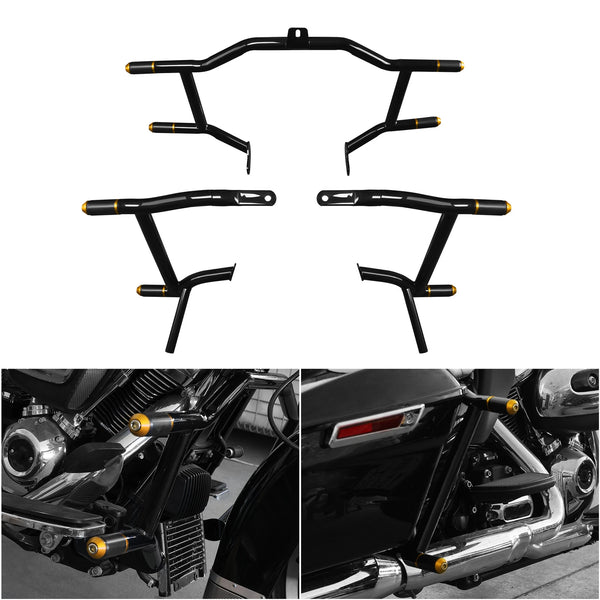 Engine Guard Crash Bar & Saddlebag Guards Fit For Harley Touring Road King 09-23