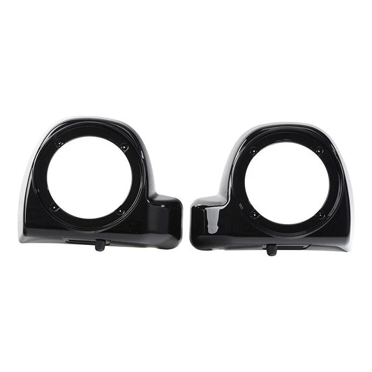 Vivid Black Lower Vented Fairing Speaker Pods Fit For Harley Touring 2014-2022