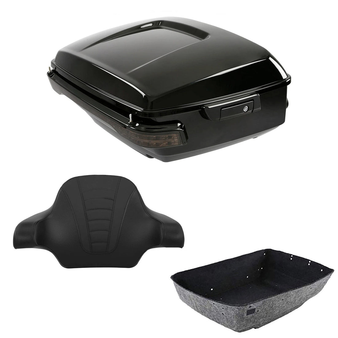 King Trunk Backrest Brake/Turn/Tail LED Light Fit For Harley Street Glide 14-26