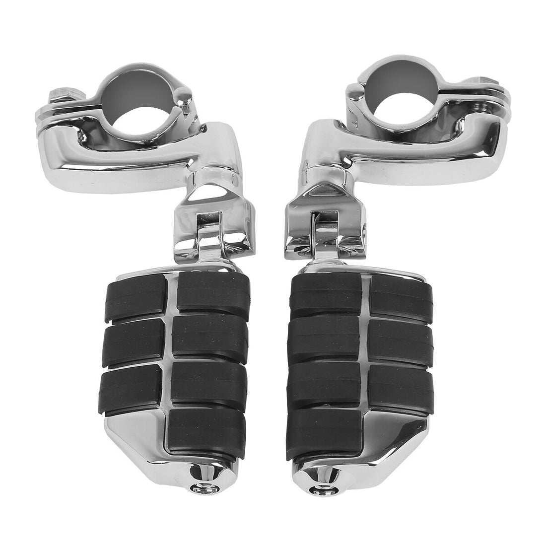 Highway Foot Pegs Fit For Harley Road King Honda Kawasaki 1.25" 32mm Engine Bars