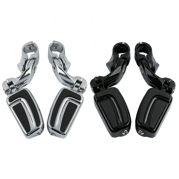 1 1/4" Short Angled Highway Engine Guard Footpeg Foot Peg Mount Fit For Harley