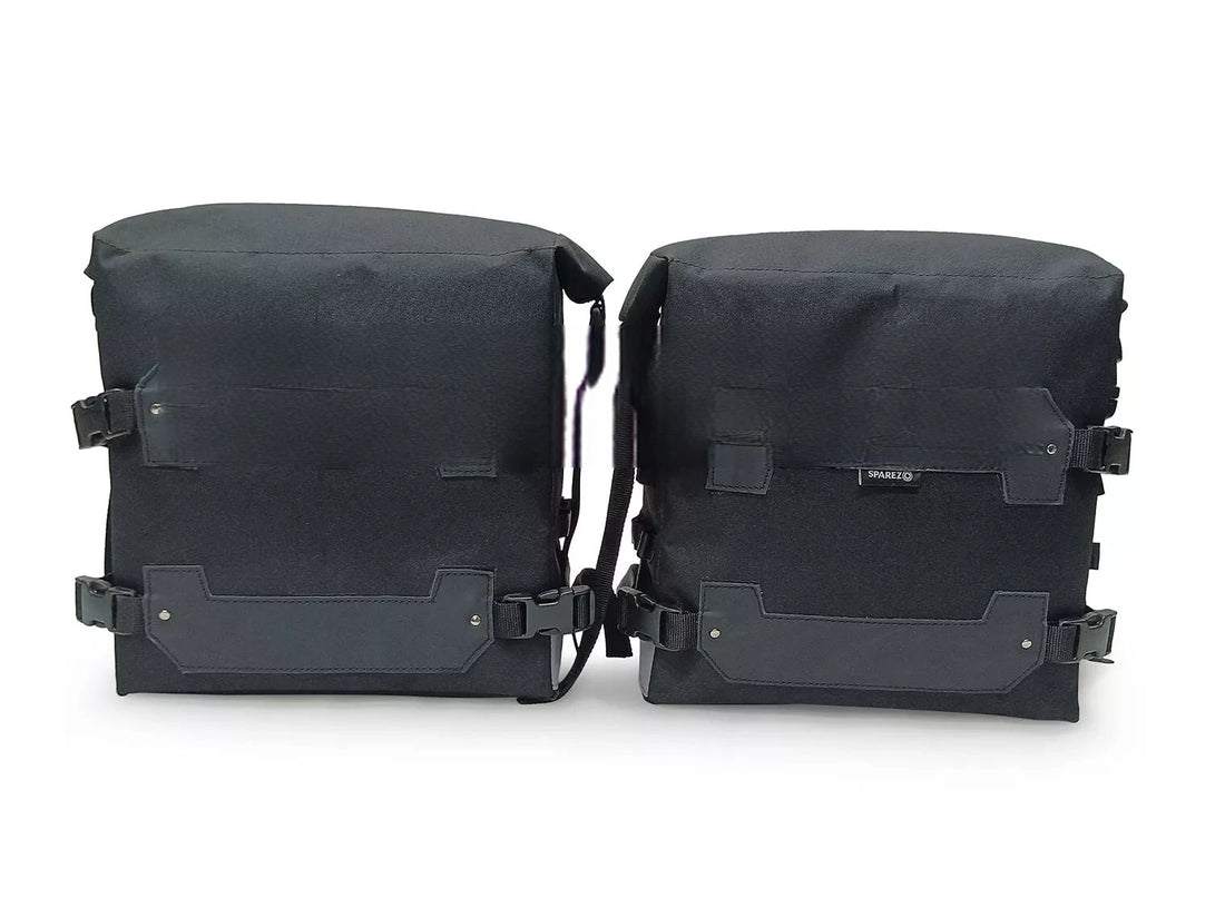 Fit For Royal Enfield Himalayan 450 Black Canvas Trail Bags