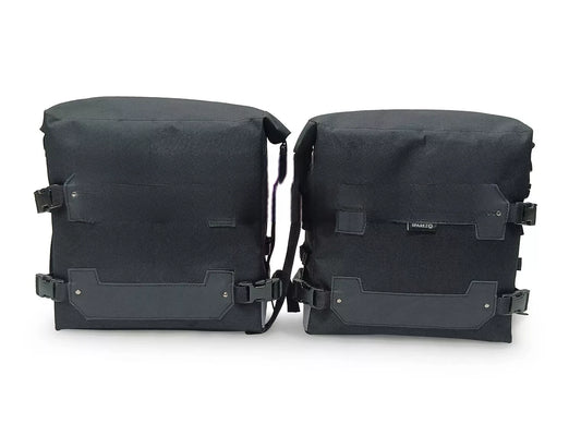 Fit For Royal Enfield Himalayan 450 Black Canvas Trail Bags