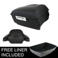 Matte Black King Trunk & Backrest Fit For Harley Touring Street Glide 2014-2026