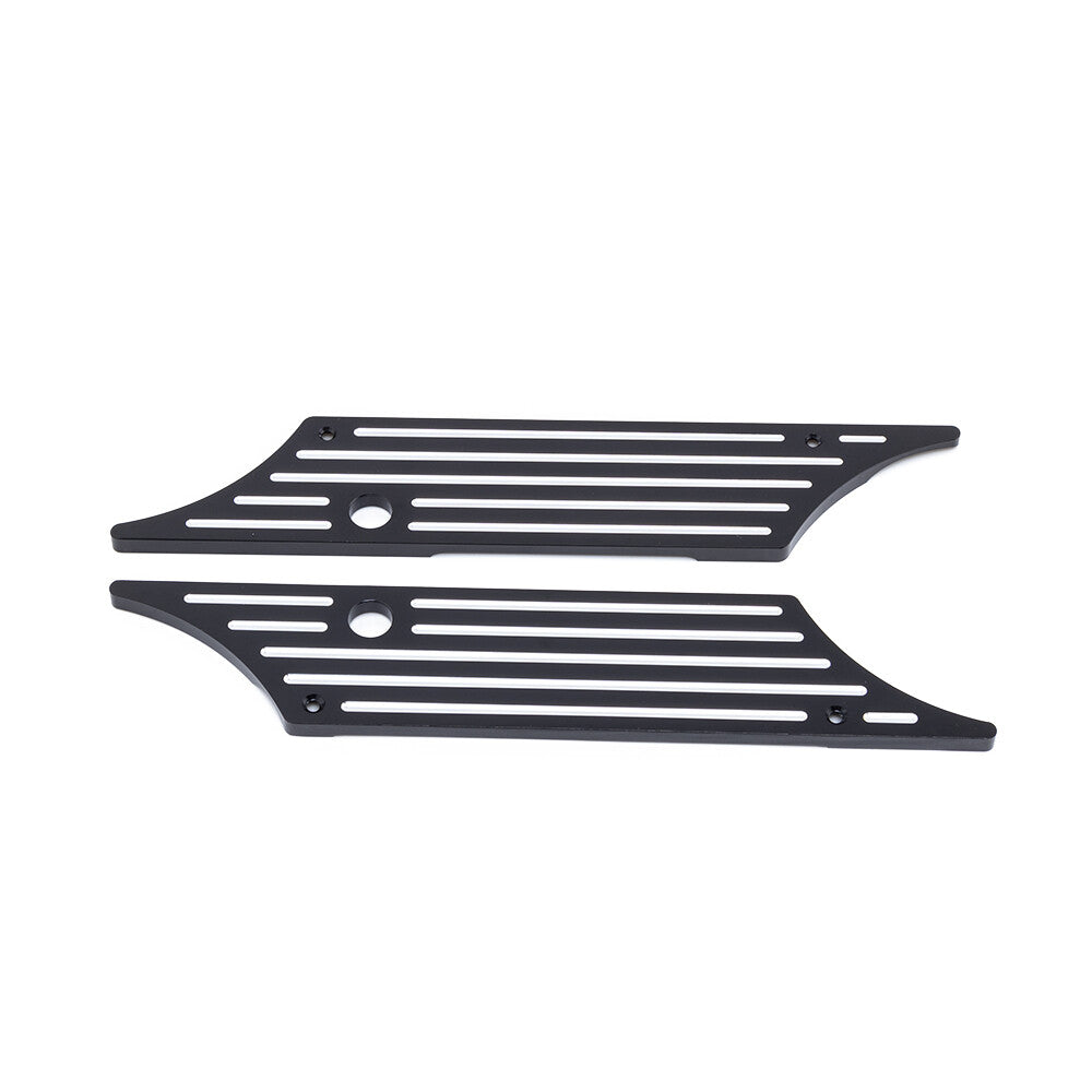 Black CNC Billet Saddlebag Latch Cover For Harley Touring Hard Bags 1993-2013