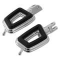 Chrome Driver Rider Footpeg Pegs Fit For Harley Softail Street Fat Bob 2018-2025