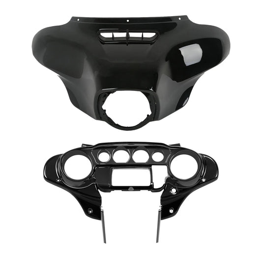Inner & Outer Batwing Fairing Fit For Harley Street Glide 2014-2023 Vivid Black