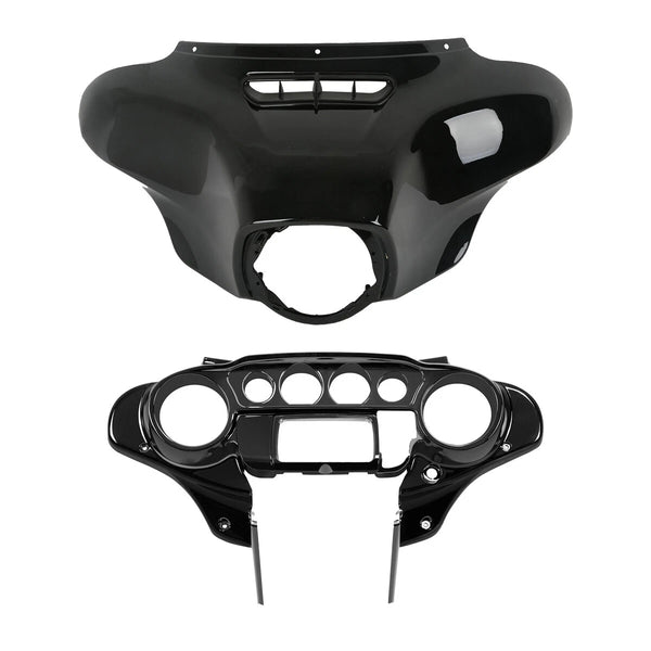 Inner & Outer Batwing Fairing Fit For Harley Street Glide 2014-2023 Vivid Black