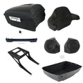 King Trunk Backrest Speakers Tail Light Mount Fit For Harley Fat Boy 08-17