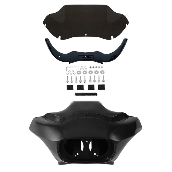 Unpainted Inner Outer Fairings &Windshield Trims Fit For Harley Road Glide 98-13