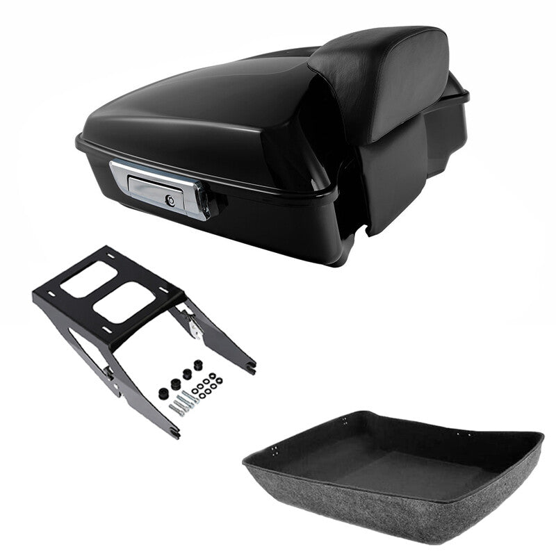 Chopped Trunk Backrest Mount Rack Fit For Harley Sport Glide 2018-2021