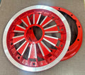 For Vespa 125 150 Super ardor Red Silver 10 Inch Front Wheel