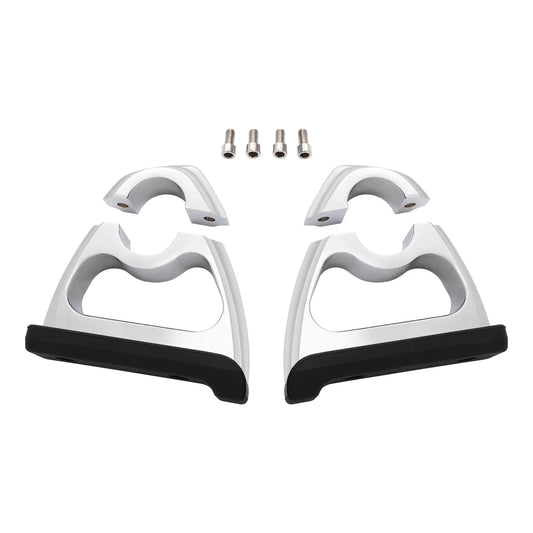Toe Rests Foot Pegs 1 1/4" Engine Guard Fit For Harley Street Glide Softail Dyna
