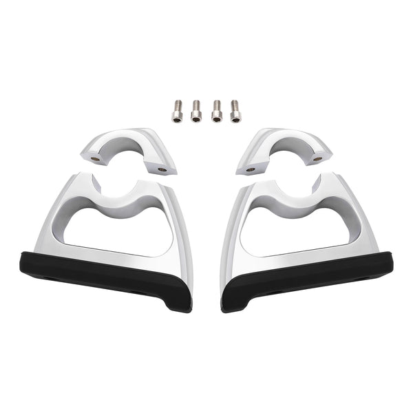 Toe Rests Foot Pegs 1 1/4" Engine Guard Fit For Harley Street Glide Softail Dyna