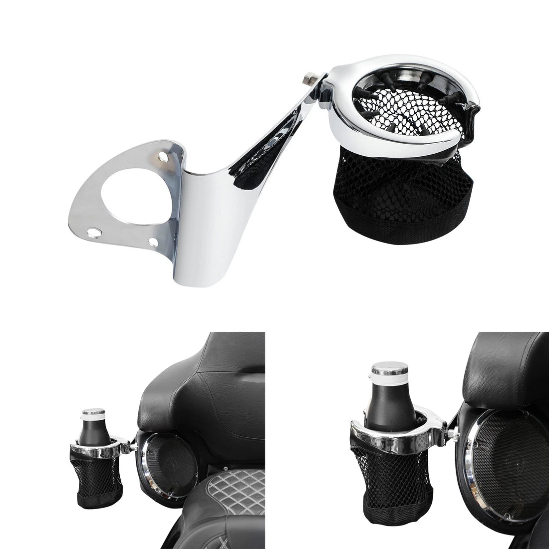Passenger Drink Cup Holder Fit For Harley Electra Glide Ultra Classic 2014-2024