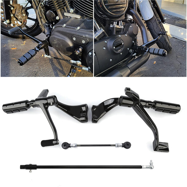 Forward Control Foot Pegs Kit Fit For Harley Sportster Iron 883 1200 2014-2022