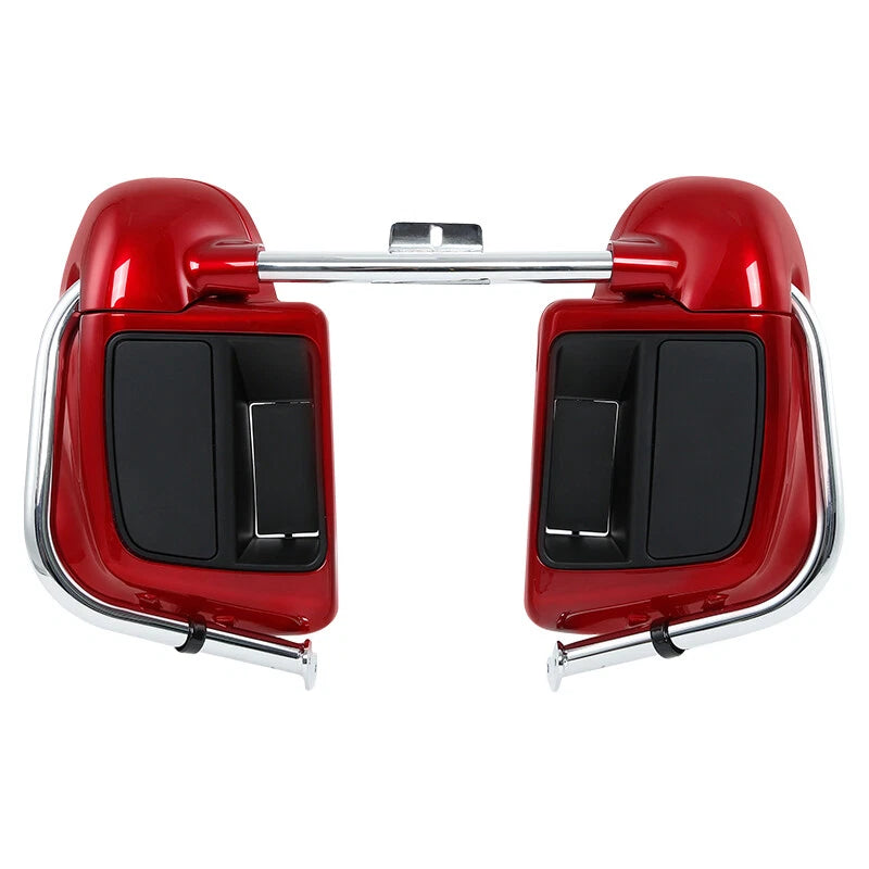 Red Lower Vented Fairing Engine Guard Bar Fit For Harley Electra Glide 1997-2008
