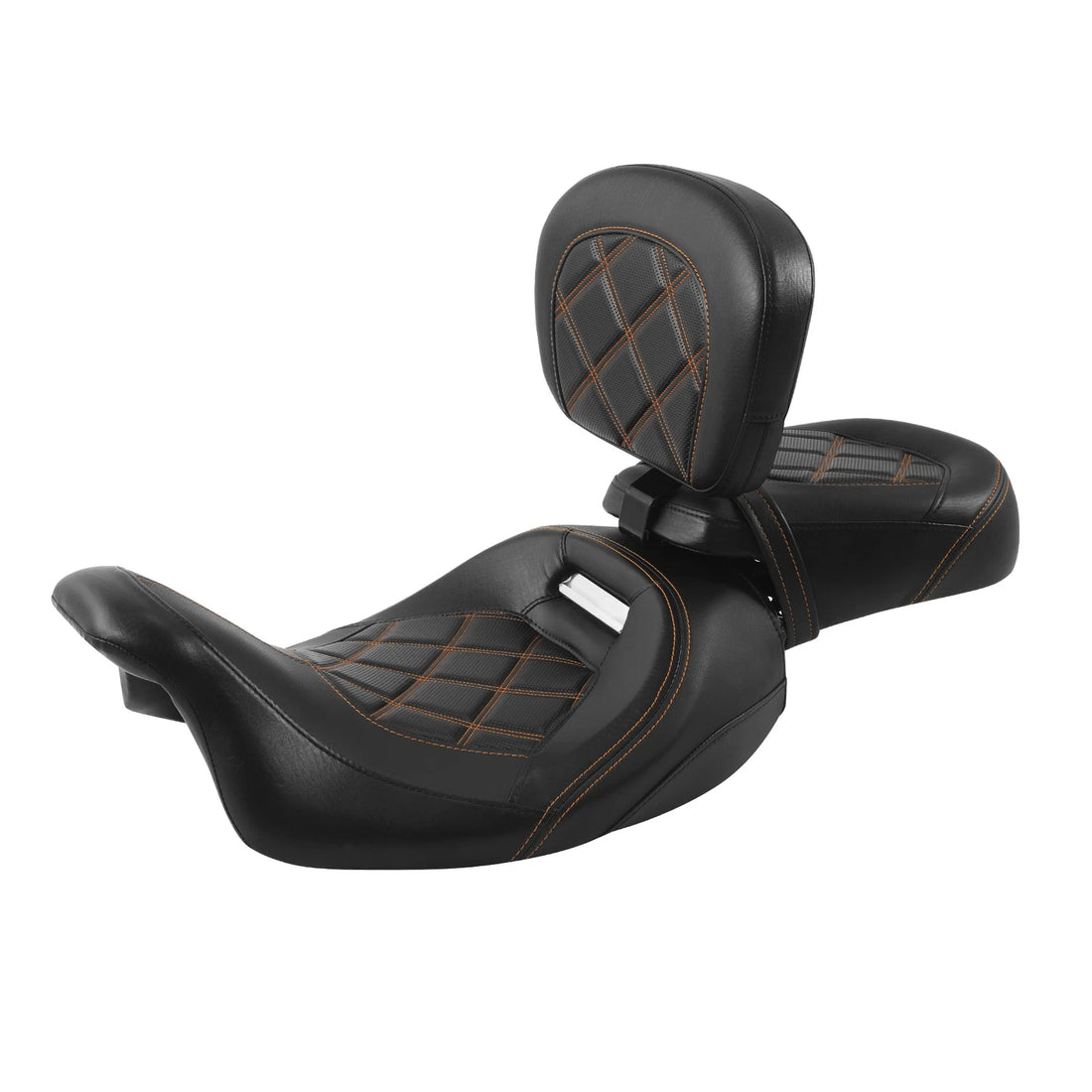 Driver Passenger Seats Rider Backrest Pad Fit For Harley Cvo Street Glide 09-23