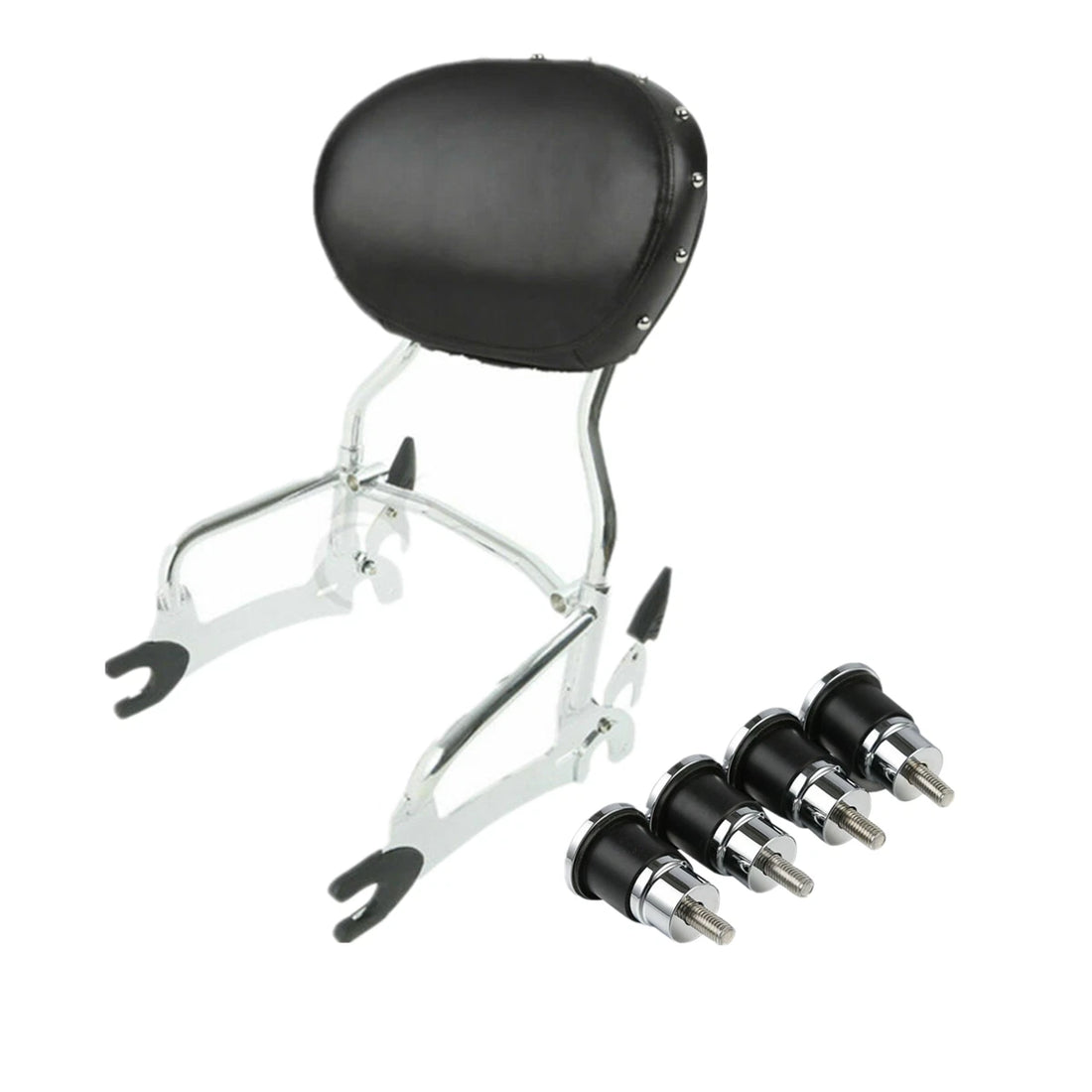 12" Sissy Bar Backrest Mount Spools Fit For Indian Chieftain Limited 2017-2024