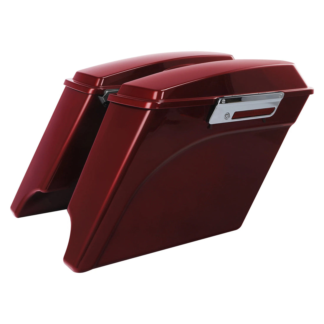5'' Stretched Hard Saddlebags Saddle Bags Fit For Harley Street Glide 1993-2013
