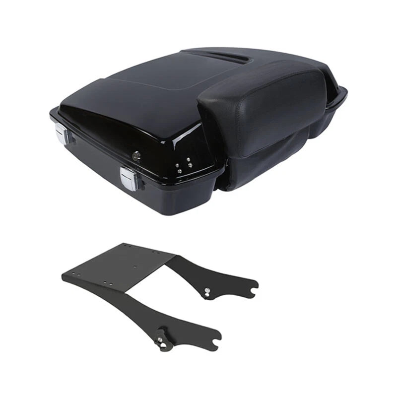 Rear Trunk Backrest Mount Rack Fit For Harley Touring Road Glide 97-08