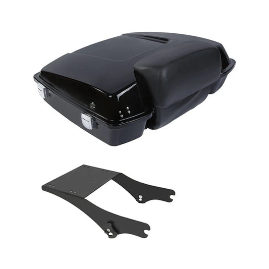 Rear Trunk Backrest Mount Rack Fit For Harley Touring Road Glide 97-08