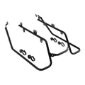 Black Hard Saddlebag Conversion Bracket Kit Fit For Harley Dyna Fat Bob 08-2017