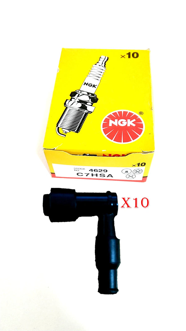 Shop Set OF 10 Spark Plug + Caps TTR-50E 50CC Ttr 50 Bike Youth Sparkplug C7HSA