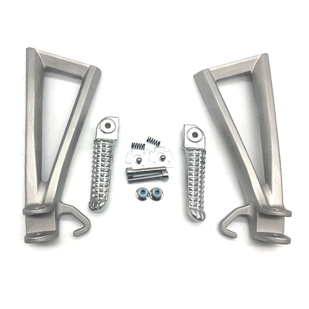 Silver Passenger Rear Foot Peg Bracket Fit for Yamaha YZF R6 2006-2014 2015 2016