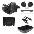 King Trunk Backrest Mount Rack Speakers Light Fit For Harley Street Glide '14-26