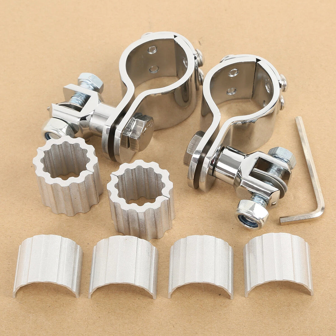 25/32/35mm Highway Foot Pegs Mount Clamps Fit For Harley Honda Yamaha Kawasaki