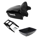 King Trunk Luggage Backrest Pad Mount Rack Fit For Harley Sport Glide Flsb 18-21