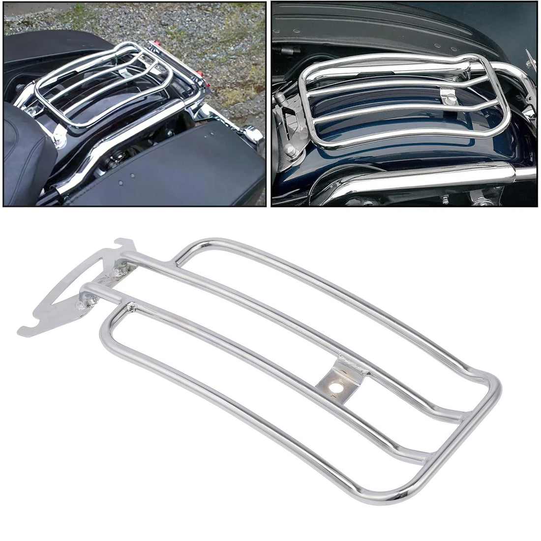 Moto Solo seat Luggage Rack Fit For Harley Electra Glide Road King Touring 97-24