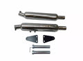 Fit For Royal Enfield GT & Interceptor 650 "TE 201 Exhaust Silencer, Chrome"