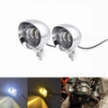 2X Motorcycle LED Passing Spot Fog Light For Harley Honda Bobber Touring Custom