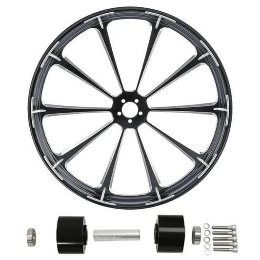 30" x 3.5" Front Wheel Rim Hub Dual Disc Fit For Harley Electra Glide 1997-2021