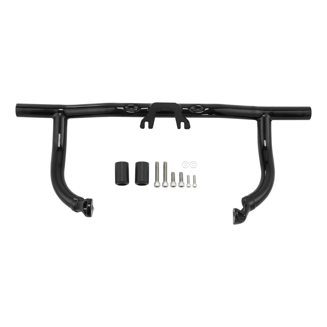 Vivid Black Engine Guard Crash Bar Fit For Harley Cvo Road Street Glide 2014-25