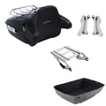 King Trunk Backrest Rack Mount Docking Kit Fit For Harley Touring Fltrx 2014-26