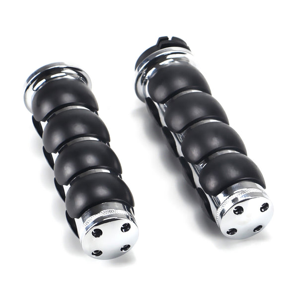 1" Handlebar Handle Grips For Harley Softail Dyna Glide Fat Bad Boy Sportster883
